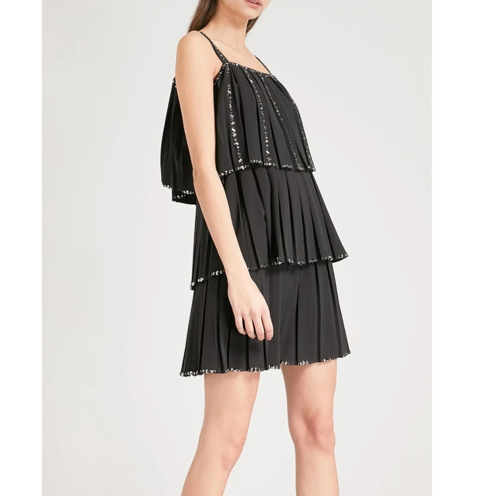Ted Baker layered played beaded party dress - Picture 2 of 16